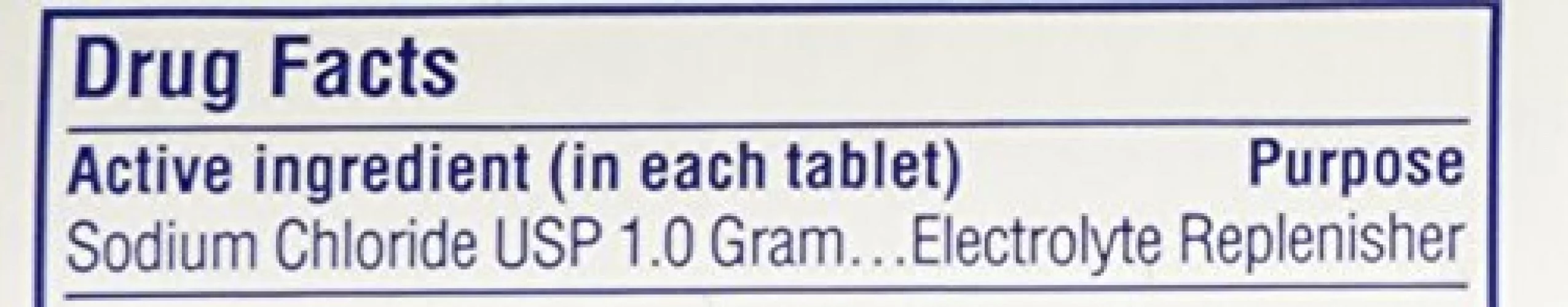 Consolidated Midland Corp Sodium Chloride Tablets Gm Usp Normal