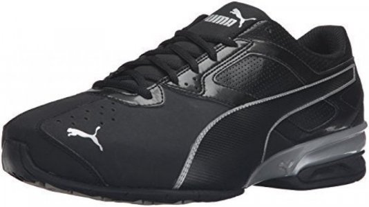 Puma Men'S Tazon 6 Fm Puma Black/ Puma Silver Running Shoe - 10.5 D(M) Us