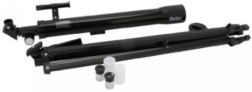 Vivitar 75X/150X Refractor Telescope With Full Sized Adjustable Tripod -Great Beginner Telescope
