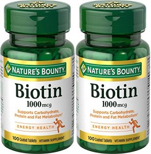 Nature'S Bounty Biotin 1000 Mcg, 100 Tablets (2 Pack)