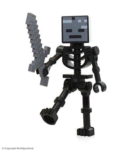 Lego Minecraft Wither Skeleton Minifigure with Sword