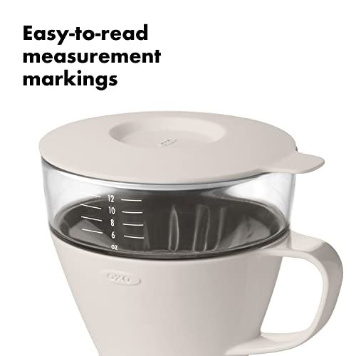 Oxo Brew Single Serve PourOver Coffee Maker, 12 Ounces, White