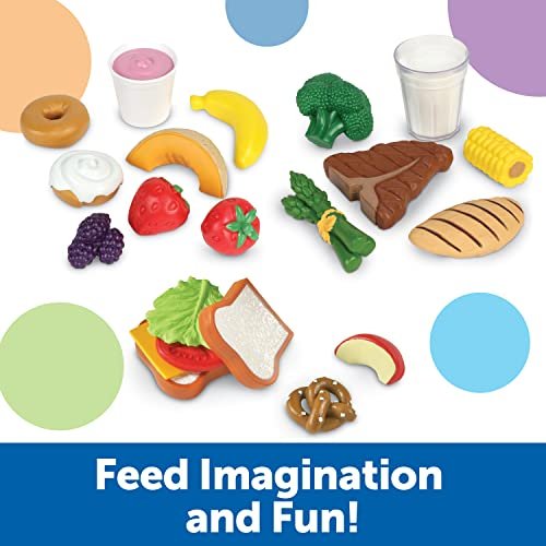 Learning Resources New Sprouts Complete Play Food Set, 50 Pieces