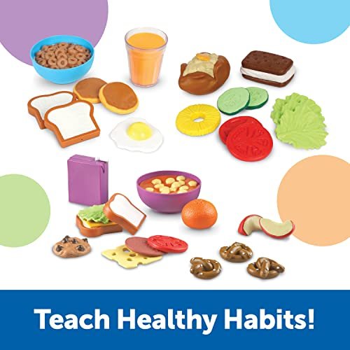 Learning Resources New Sprouts Complete Play Food Set, 50 Pieces