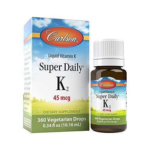 Carlson Super Daily K2, 45 mcg Liquid Vitamin K, Cardiovascular