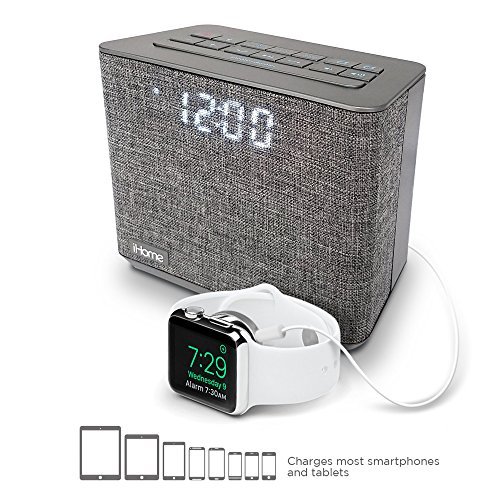 Ihome Ibt232 Bluetooth Dual Alarm Fm Clock Radio With Speakerphone And