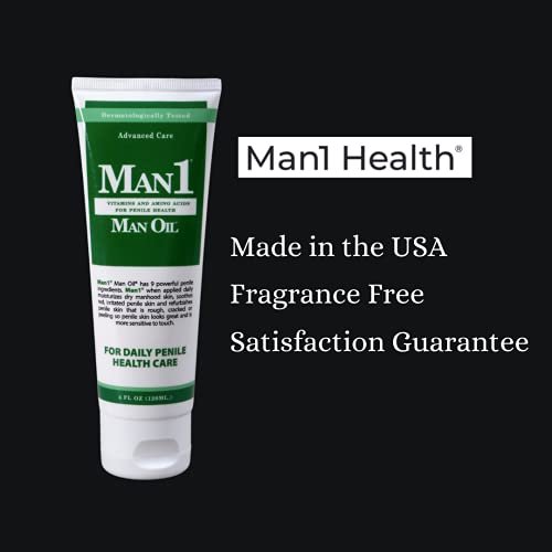 Man1 Man Oil Penile Health Cream - Advanced Care for Men. Treat Dry