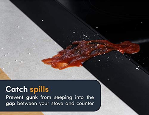 Silicone Stove Gap Covers Heat Resistant Oven Gap Filler Seals Gaps Between  Stove top and Counter, Easy to Clean