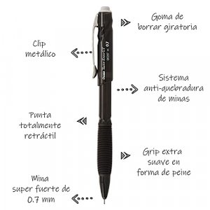 Pilot Drawing Pens, Pack of 6 Assorted Tip Sizes (0.05mm-0.8mm) , Black Ink  (Japan Import)