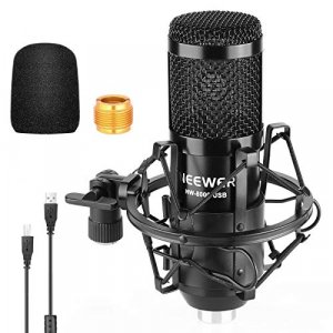 Neewer USB Microphone 192KHz/24Bit Plug&Play Computer Cardioid Mic Podcast Condenser Microphone with Professional Sound Chipset for Livestreaming/You