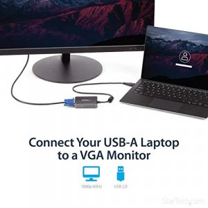 Startech Usb To Vga Multi Monitor External Video Card Adapter - 1440X900 - Usb To Vga External Graphics Card