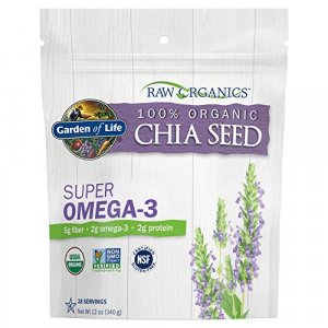 Garden Of Life Raw Organic Omega 3 Chia Seeds - Superfood For Healthy Cholesterol And Blood Sugar, 12 Oz Pouch