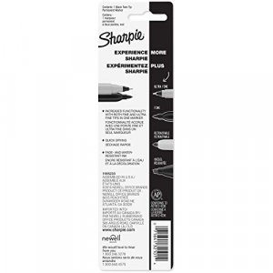 Sharpie Permanent Markers, Fine Point, Blue, 2-Pack (1765449)
