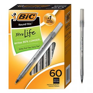 OHTO Fude Ballpoint Pen Extra Bold, 1.5mm, black ink, 5 pens per Pack  (Japan import) [Komainu-Dou Original Package]