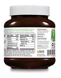 Nutiva Organic Vegan Hazelnut Spread, Dark, 13 Ounce | USDA Organic, Non-GMO, Fair Trade & Sustainably Sourced | Vegan & Gluten-Free | Plant-Based Su
