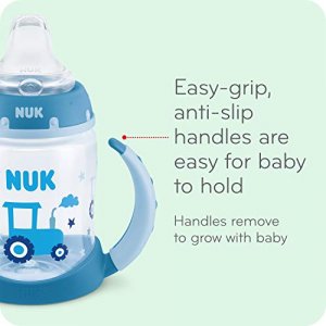 NUK Everlast Weighted Straw Cup, Super-Durable Leakproof Toddler Sippy Cup,  Purple, 10 Oz, 2 Count (Pack of 1)