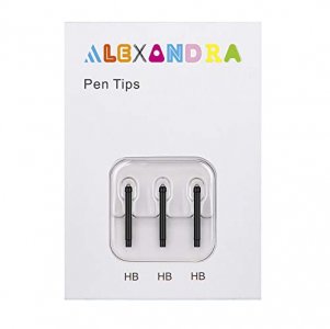 Alexandra Original Surface Pen Tips Replacement (3 - HB, Default Tip) for 2017 Microsoft Surface Pen( Model 1776), Surface Pro 4 Pen