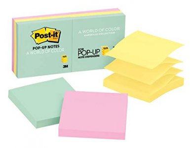 Post-it Pop-up notes, 3x3 in, 5 pads, America's #1 sticky notes (pack of 3)