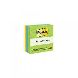 Post-it Tabs, 1 in Solid, Aqua, Yellow, Pink, Red, Green, Orange, 6/Color