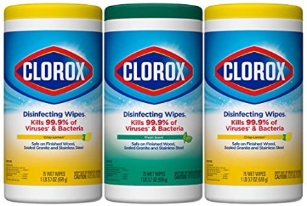 Clorox Disinfecting Wipes Value Pack, Bleach Free Cleaning Wipes - 75 Count Each (Pack Of 3)
