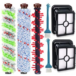 Dekiru Compatible With Bissell Crosswave 1 Pack 2306 Multi-Surface Pet Brush Roll + 1 Pack 1934 Area Rug Brush Roll + 1 Pack Multi-Surface 1868 Brush