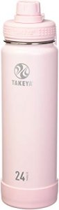 Takeya Actives Insulated Stainless Water Bottle With Insulated Spout Lid 24Oz Blush