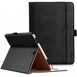 Procase Samsung Galaxy Tab S2 9.7 Leather Stand Folio Case Cover - Black