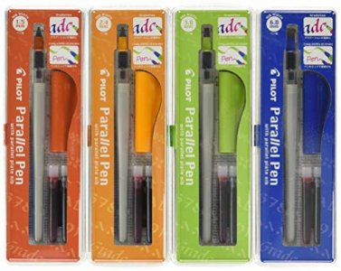 Pilot Parallel Calligraphy Pen Set 1.5 Mm 2.4 Mm 3.8 Mm And 6 Mm With Bonus Ink Cartridge (P9005Set)