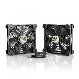Ac Infinity Multifan S7 Quiet Dual 120Mm Usb Fan For Receiver Dvr Xbox Computer Cabinet Cooling