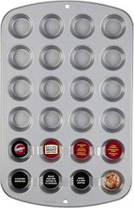 Winco 24-Cup Non-stick Mini-Muffin and Mini-Cupcake Pan, Tin Plated