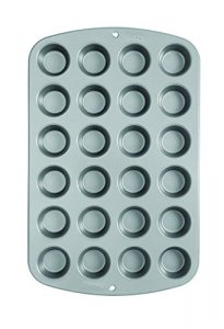 Winco 24-Cup Non-stick Mini-Muffin and Mini-Cupcake Pan, Tin Plated