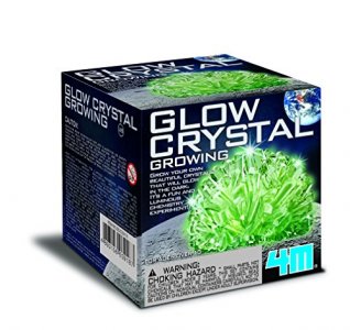 4M Glow Crystal Growing Kit - Grow A Diy Crystal Experiment Specimen, A Great Educational Stem Toys Crystal Making Gift For Kids & Teens Boys & Girls