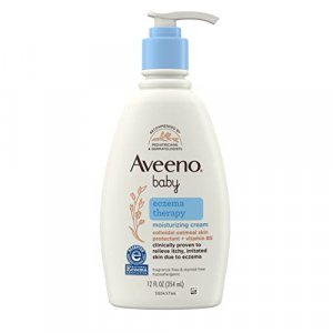 Aveeno Baby Eczema Therapy Moisturizing Cream With Natural Colloidal Oatmeal For Eczema Relief, 12 Fl. Oz