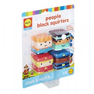 Alex Bath People Block Squirters Kids Bath Toy