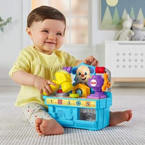 Fisher-Price Laugh & Learn Toddler Playset, Learning Kitchen with Music  Lights & Bilingual Content for Baby to Toddler Pretend Play