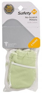 Safety 1St No Scratch Mittens, Green