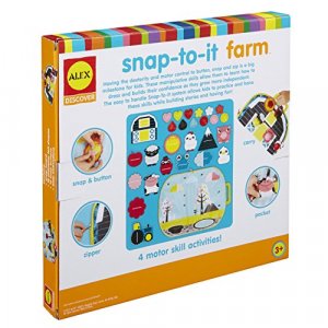 Alex Discover Snap-To-It Farm Kids Toddler Art And Craft Activity