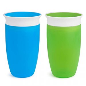 Munchkin Miracle 360 Toddler Sippy Cup Green/Blue 10 Oz 2 Count Blue/Green