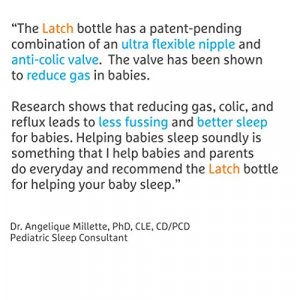 Munchkin Latch Anti-Colic Baby Bottle With Ultra Flexible Breast-Like Nipple, Bpa Free, 4 Ounce, 3 Pack