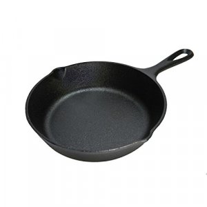 Pre-seasoned Cast Iron Round Griddle, Black Teardrop Handle, Use