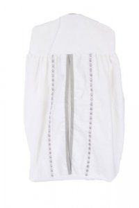 Baby Doll Bedding Unique Crib Diaper Stacker, Grey