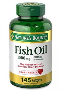 Nature'S Bounty Fish Oil 1000 Mg Cholesterol Free Omega-3, 145 Softgels