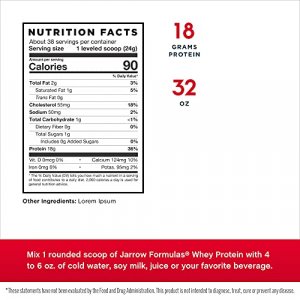 Jarrow Formulas Whey Protein - Natural - 2 Pound