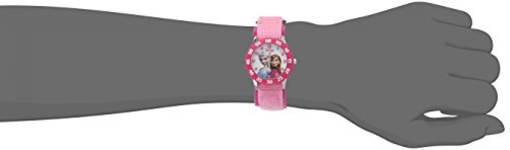 Disney Kids' W000970 Frozen Snow Queen Watch With Pink Nylon Band