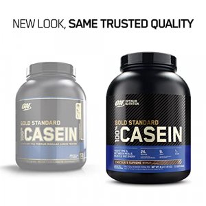 Optimum Nutrition Gold Standard 100% Micellar Casein Protein Powder, Slow Digesting, Helps Keep You Full, Overnight Muscle Recovery, Chocolate Suprem