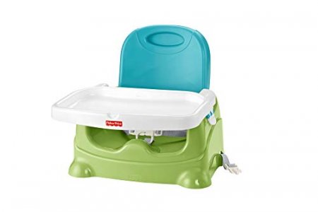 Fisher-Price Healthy Care Booster Seat, Green/Blue