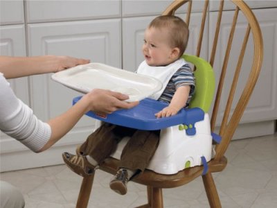 Fisher-Price Booster Seat - Blue/Green/Gray