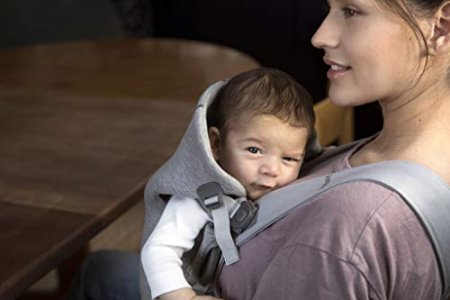 Babybjorn Baby Carrier Mini In 3D Jersey Light Grey