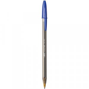 BIC Cristal Xtra Bold Ballpoint Pen, Stick, Bold 1.6 mm, Blue Ink, Clear  Barrel, 24/Pack (MSBP241BLU)