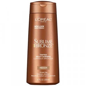 L'Oreal Sublime Bronze, Tinted Self-Tanning Luminous Bronzer, Medium 6.7 oz (Pack of 2)
